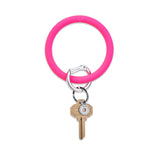 Tickled Pink-Silicone Big O® Key Ring