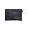 Back in Black Croc-Embossed-Mini Envelope Wallet