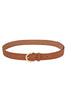 Faux Leather Snake Buckle Belt