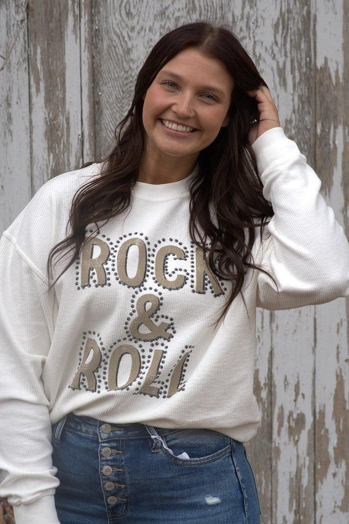 Rock N' Roll Graphic Sweatshirt