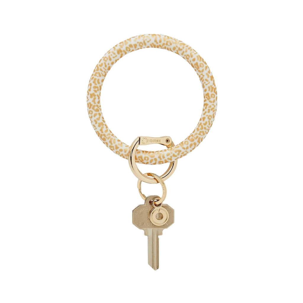 Gold Rush Cheetah-Silicone Big O® Key Ring