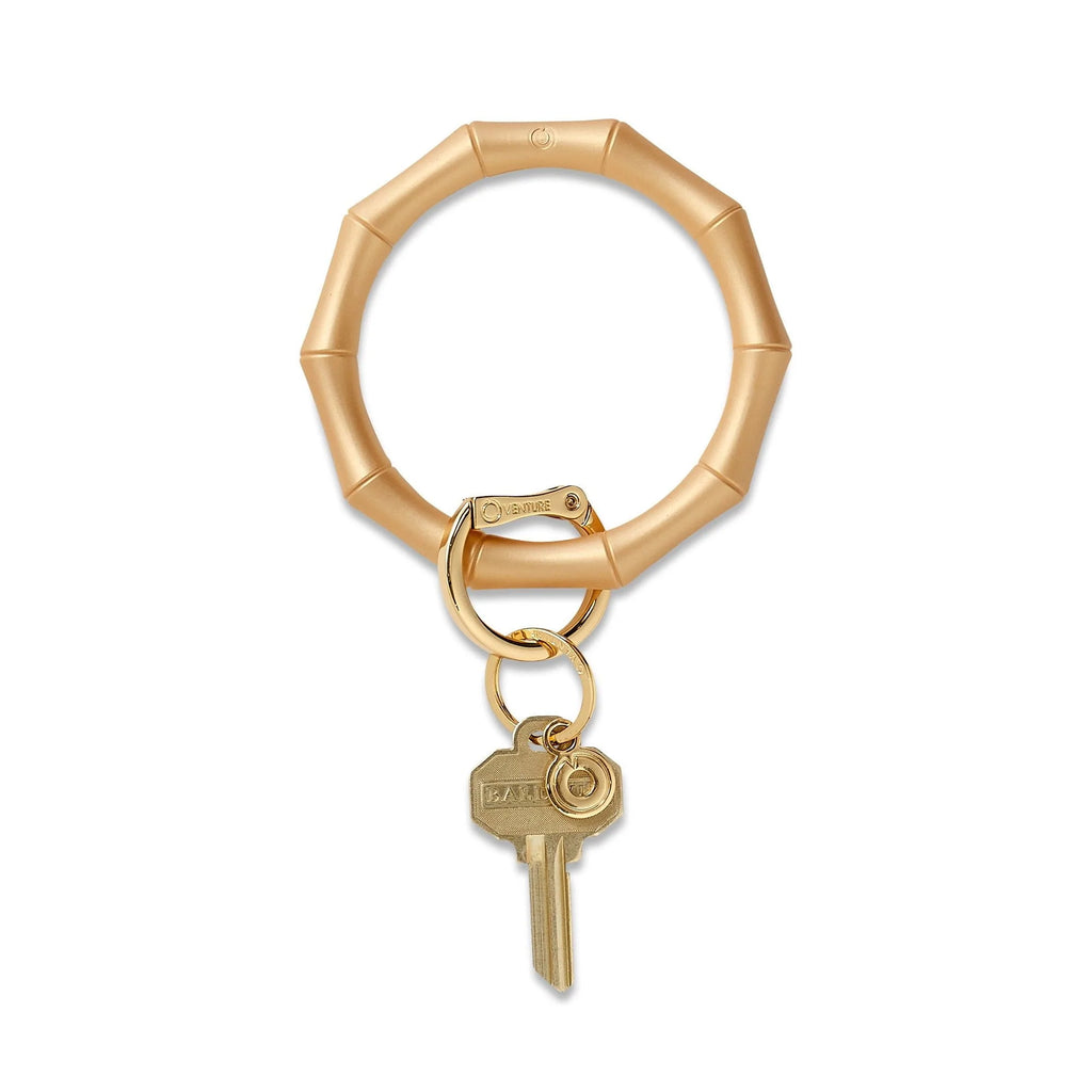 Gold Rush Bamboo-Silicone Big O® Key Ring