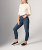Valentina Pull-On Skinny Jeans, Tribeca Blu