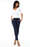 Kelsey Knit Trouser Super Stretch Ponte, Cadet Blue