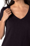 Slim Fit V-Neck Slub Tee