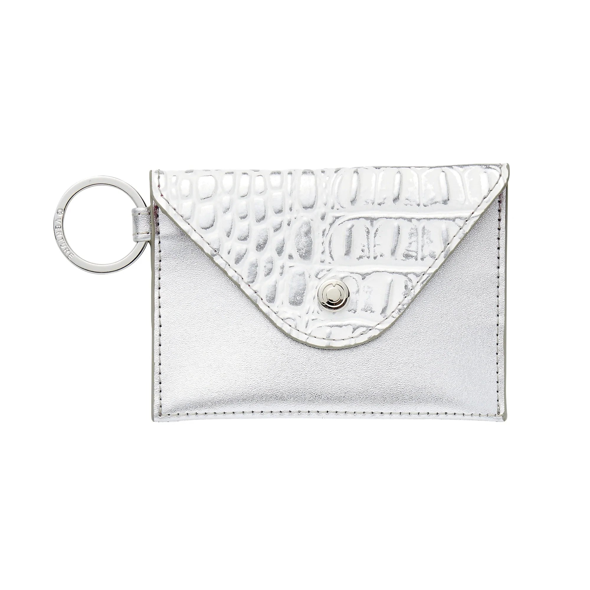 Quicksilver Croc Embossed Mini Envelope Wallet Classy Sassy Boutique