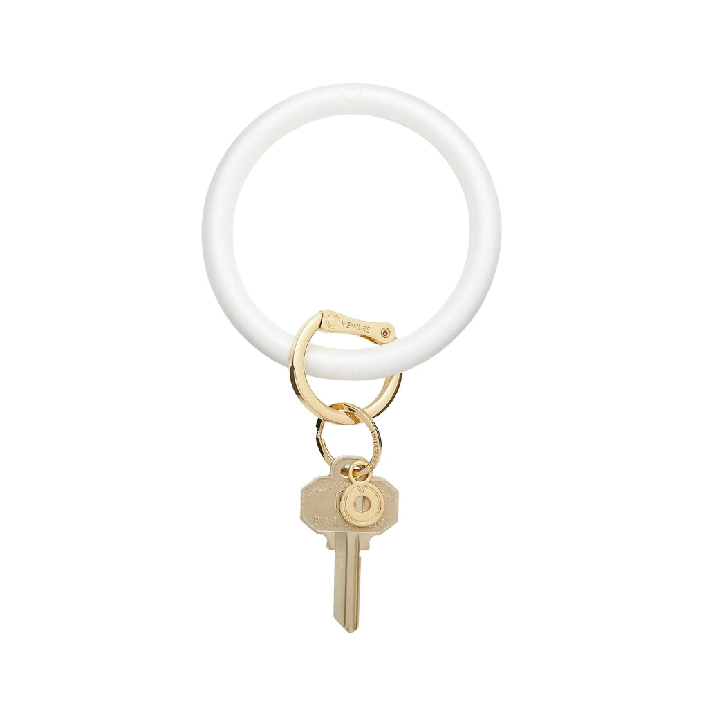 Marshmello Pearlized-Silicone Big O® Key Ring