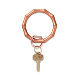 Rose Gold Bamboo-Silicone Big O® Key Ring