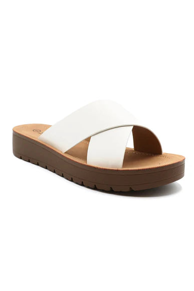 SODA Lucy Stacked Slide, White