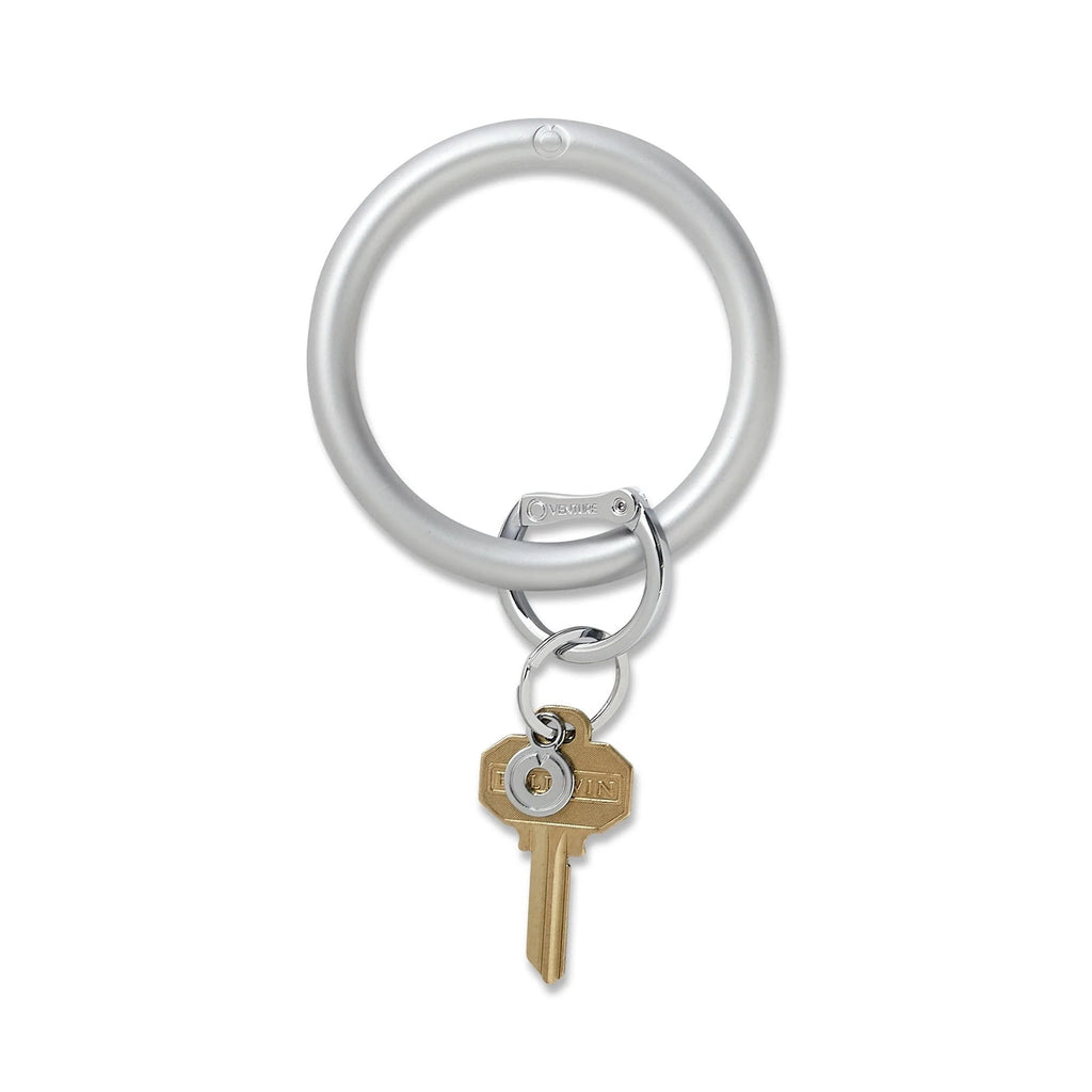 Solid Quicksilver-Silicone Big O® Key Ring