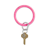 Tickled Pink Confetti-Silicone Big O® Key Ring