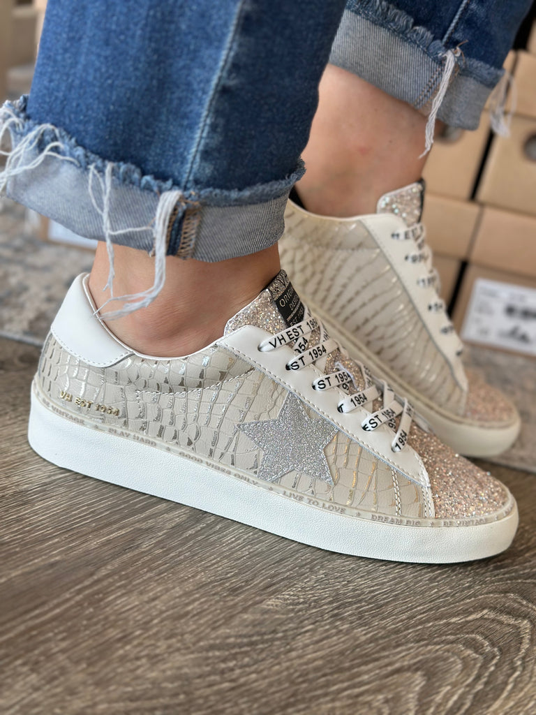 Vintage Havana Maya Sneaker, Taupe Croc